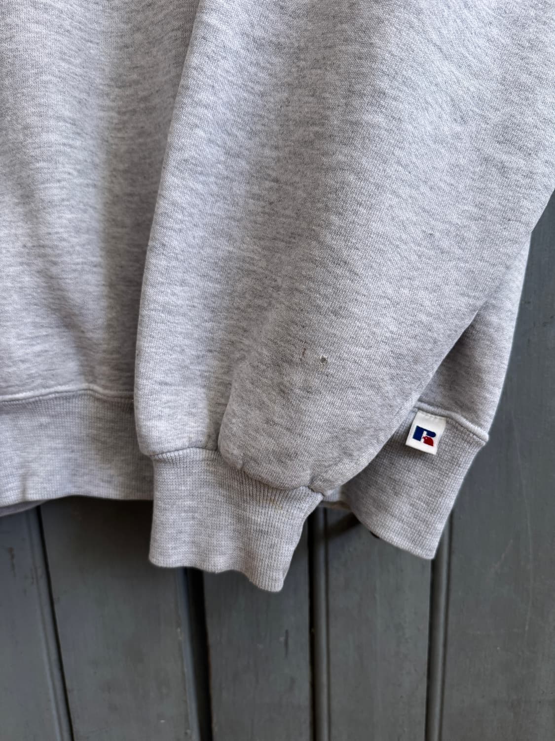 [XL]00's 러셀 Made In USA 멜란지 프린팅 스웻 셔츠 상품이미지4