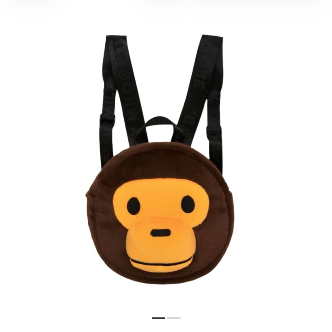 베이프 베이비 마일로 플러시 백팩 브라운 상품이미지1