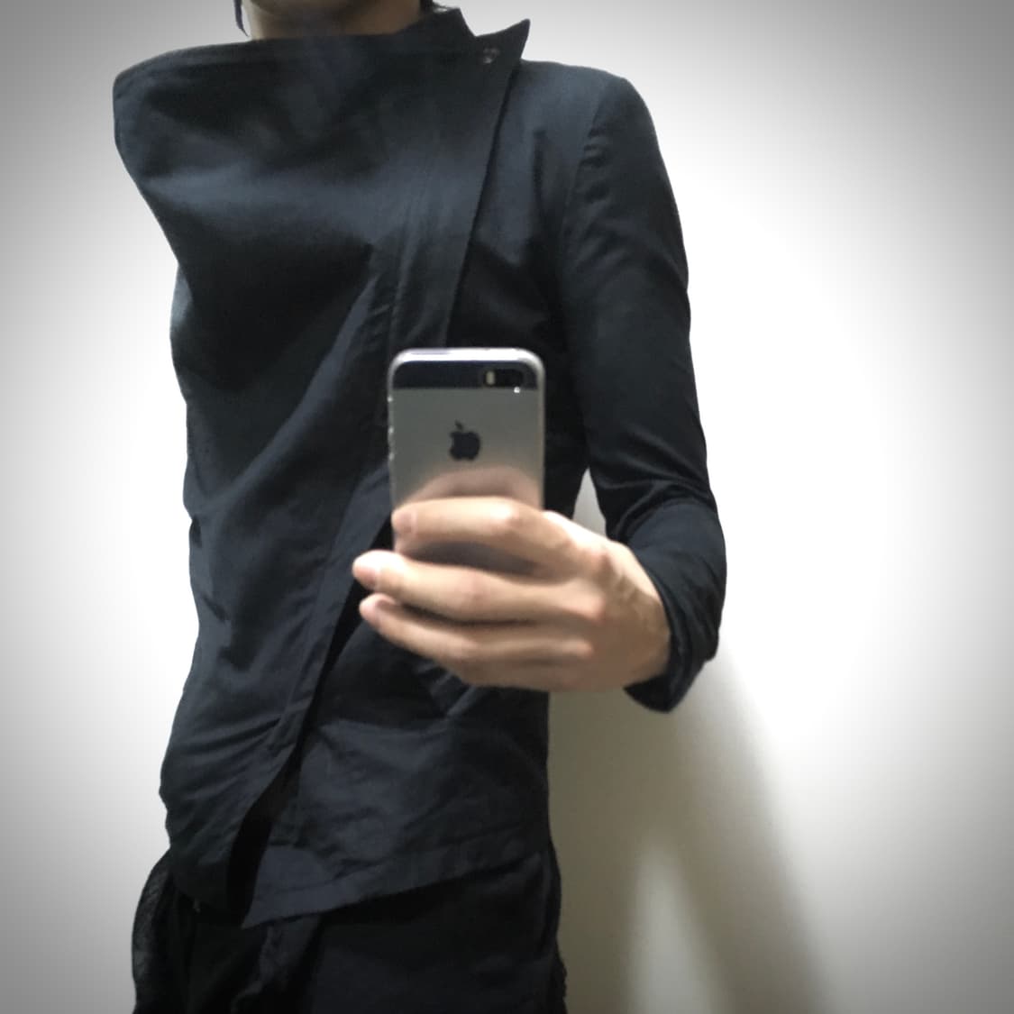 토네이도 마트 사선 지퍼 비대칭 스톨 레이어드 재킷 상품이미지2