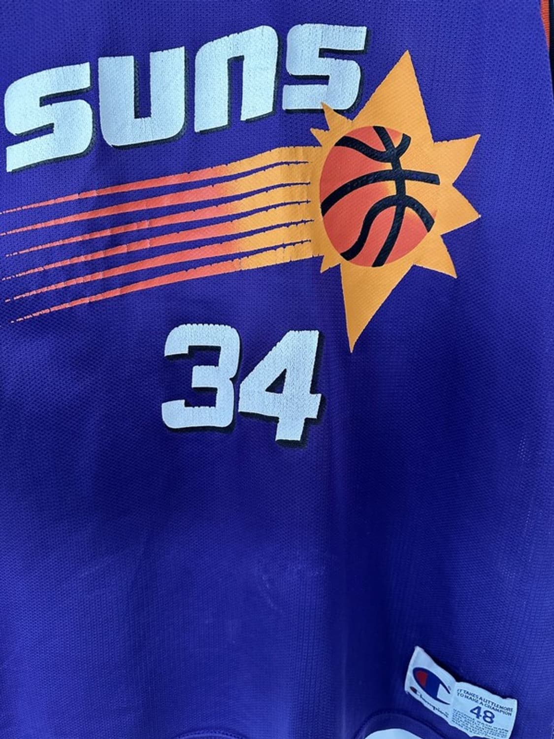 [48] CHAMPION 90s 빈티지 NBA 피닉스선즈 저지 상품이미지4