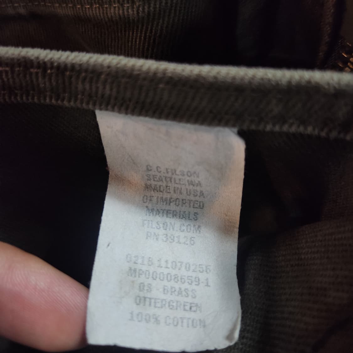 filson 필슨 USA 256 오터그린 브리프케이스 상품이미지3