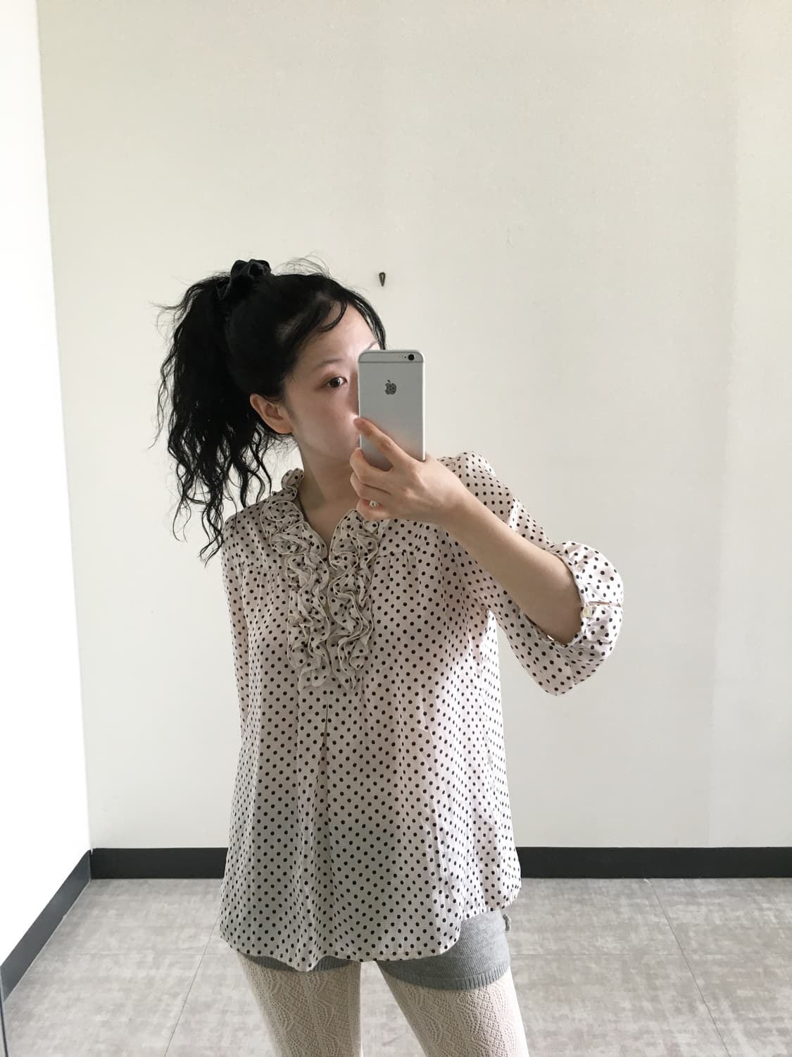 satin polka dot blouse 상품이미지3
