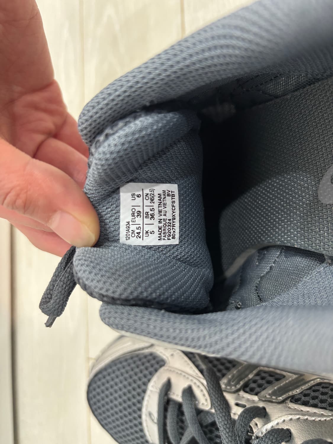 아식스 젤 1130 스틸그레이 퓨어 실버 245 상품이미지7