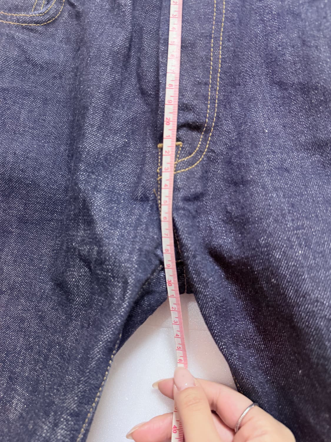 칼하트 WIP 데님 반바지 30 인치 생지 청반바지 남성 쇼츠 상품이미지9