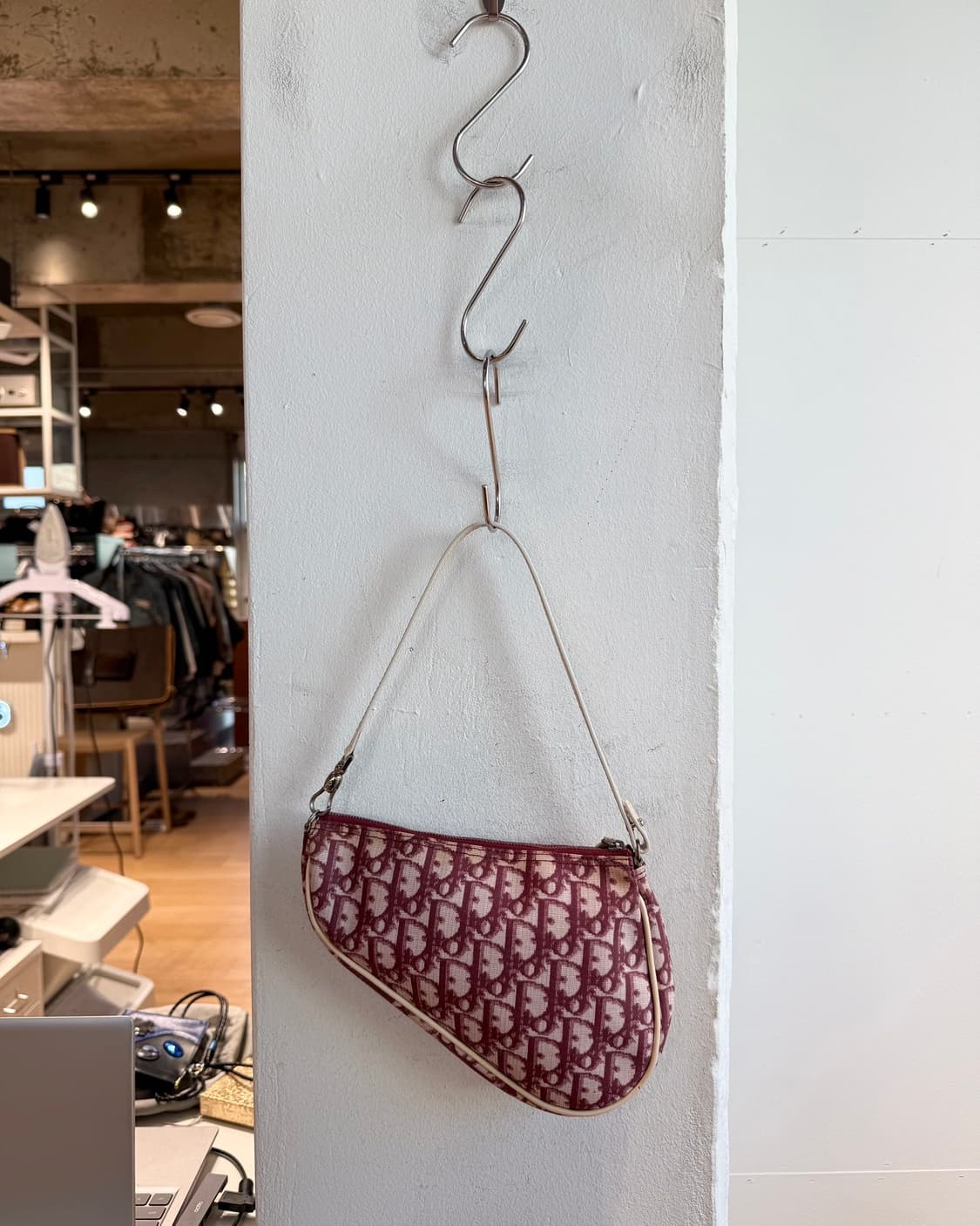 크리스찬 디올 레드 오블리크 새들 숄더백  상품이미지5