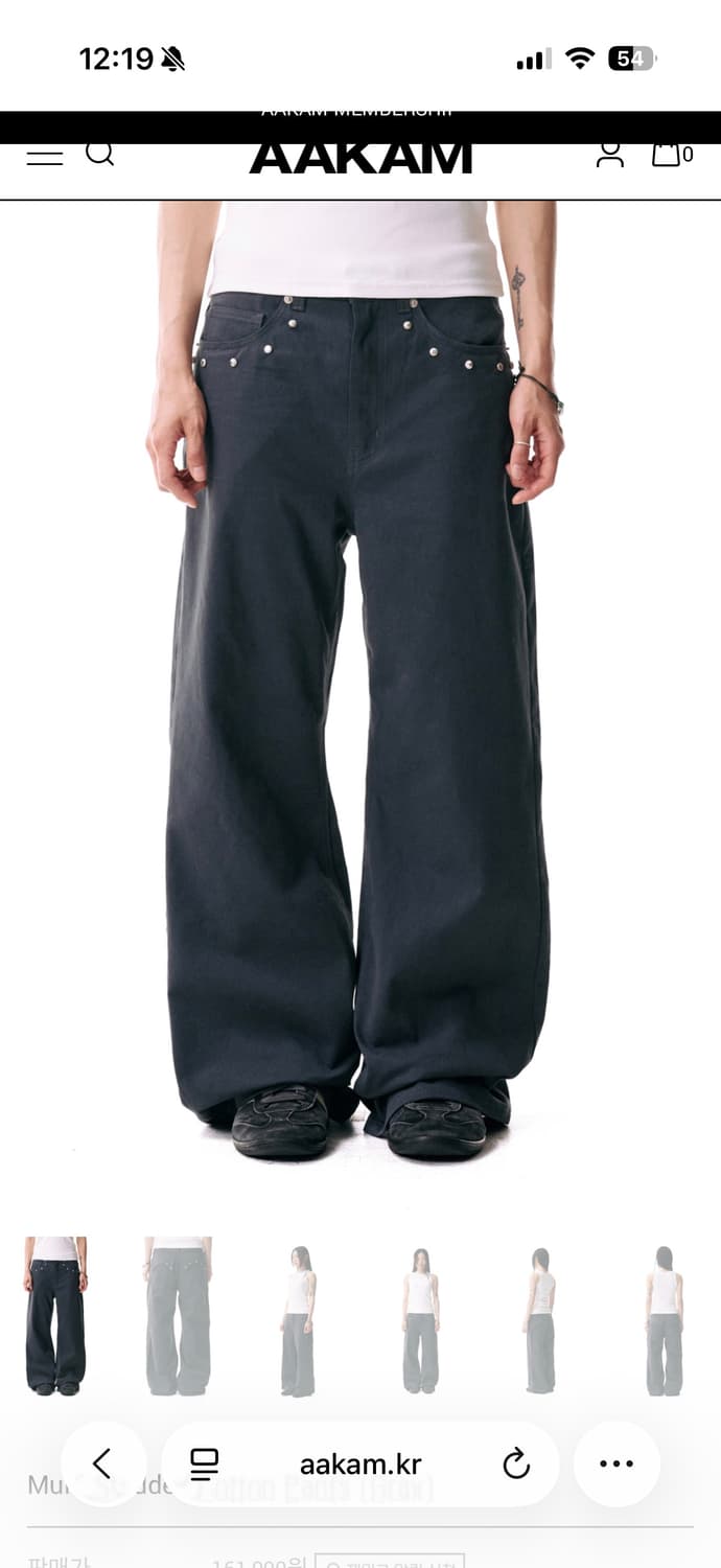 아캄 멀티 스터드 코튼 팬츠 3사이즈 (새상품) 상품이미지3