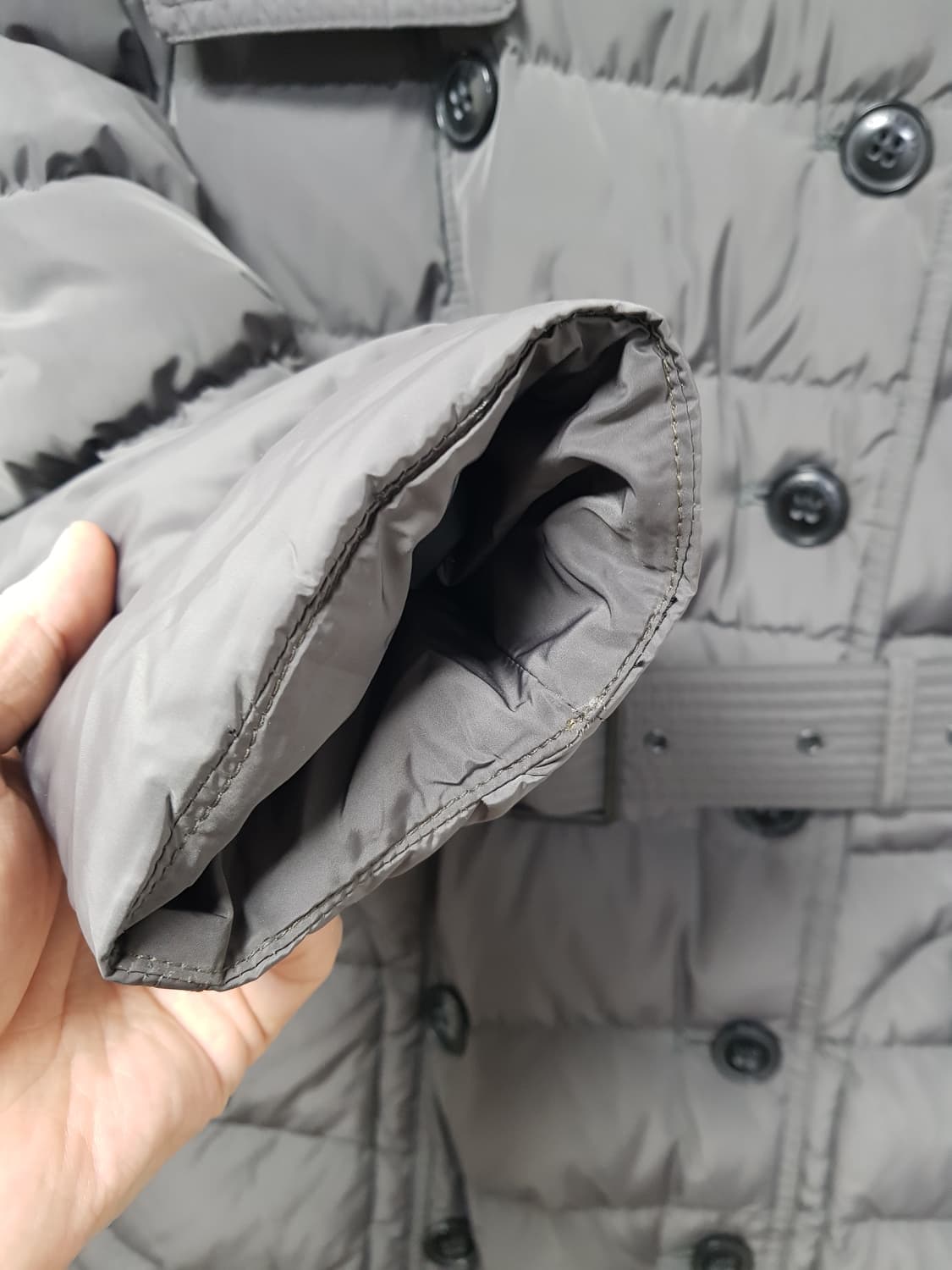 [m/정품] 버버리 후드 벨티드 패딩 상품이미지5