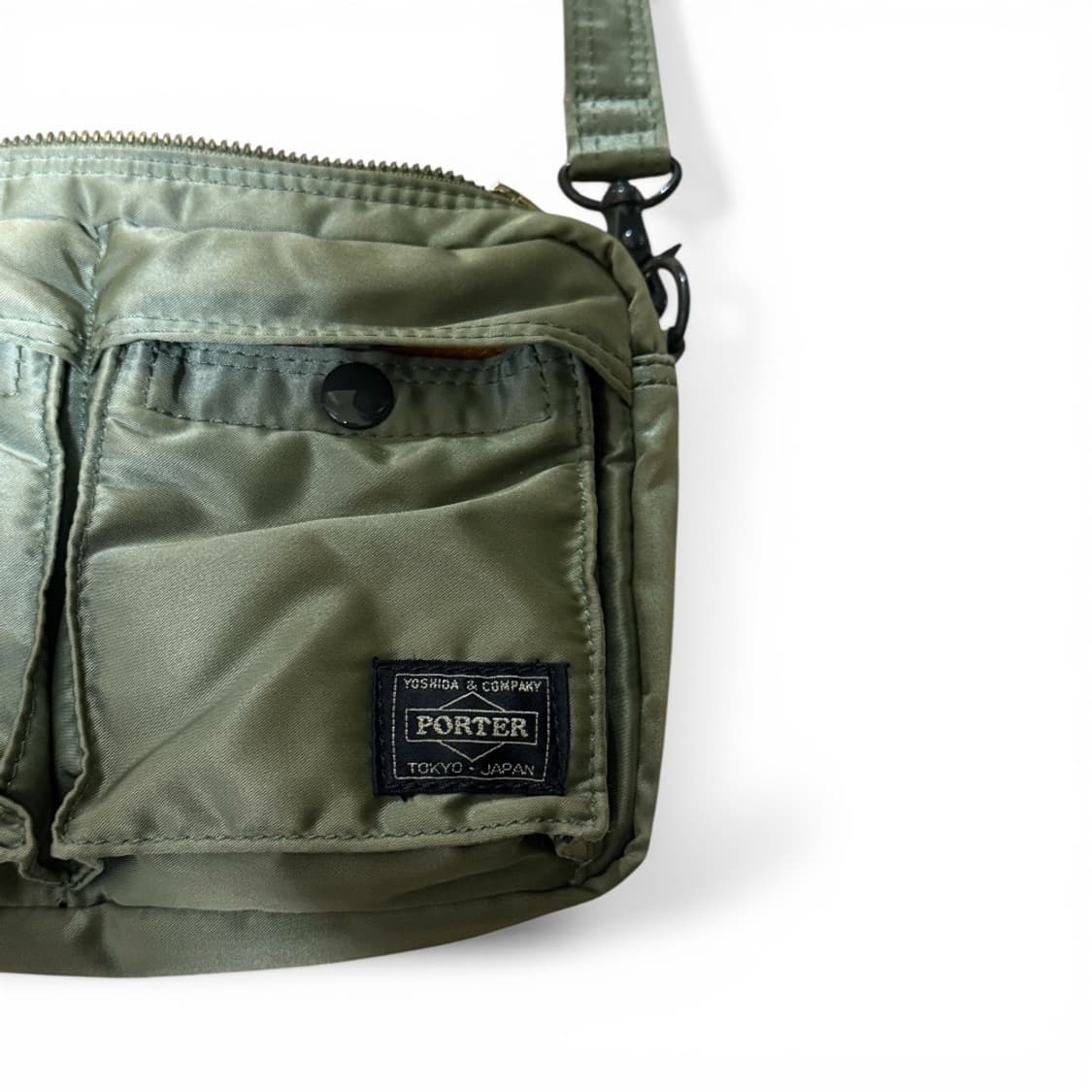 요시다포터 탱커 숄더백 세이지그린 (small size) 상품이미지3