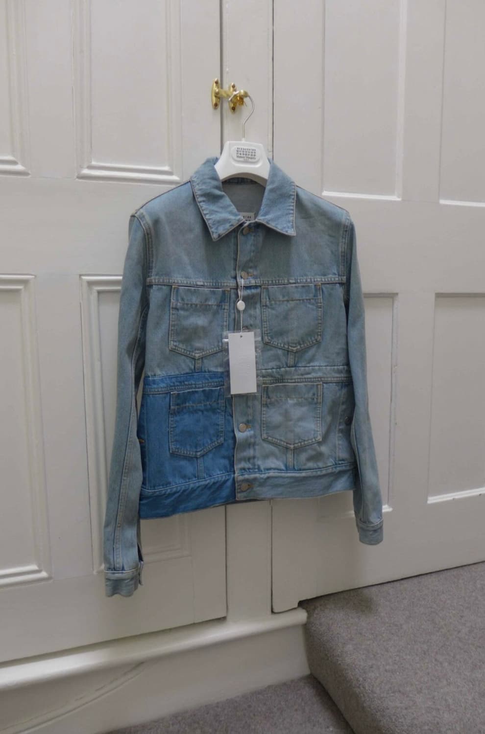 마르지엘라 17ss 블루 패치워크 데님 자켓 상품이미지1