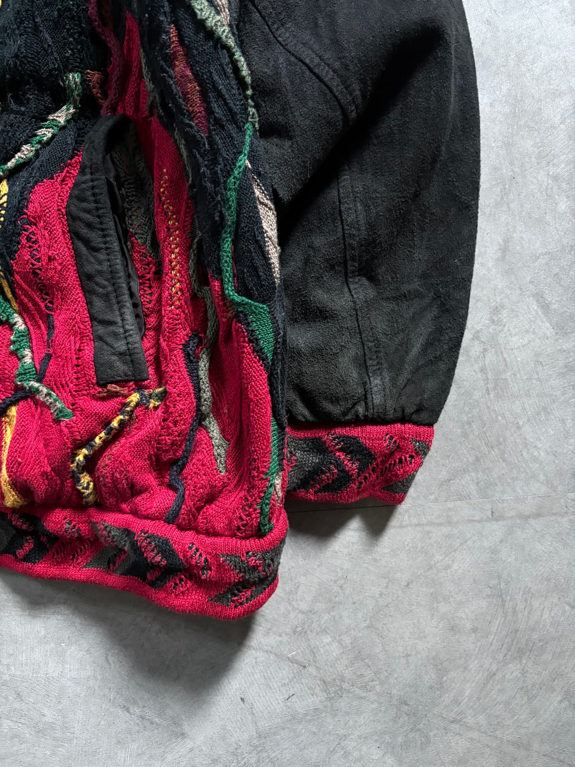 COOGI 쿠지 오스트레일리아 멀티컬러 3D 케이블 풀 니트집업 자켓 상품이미지5