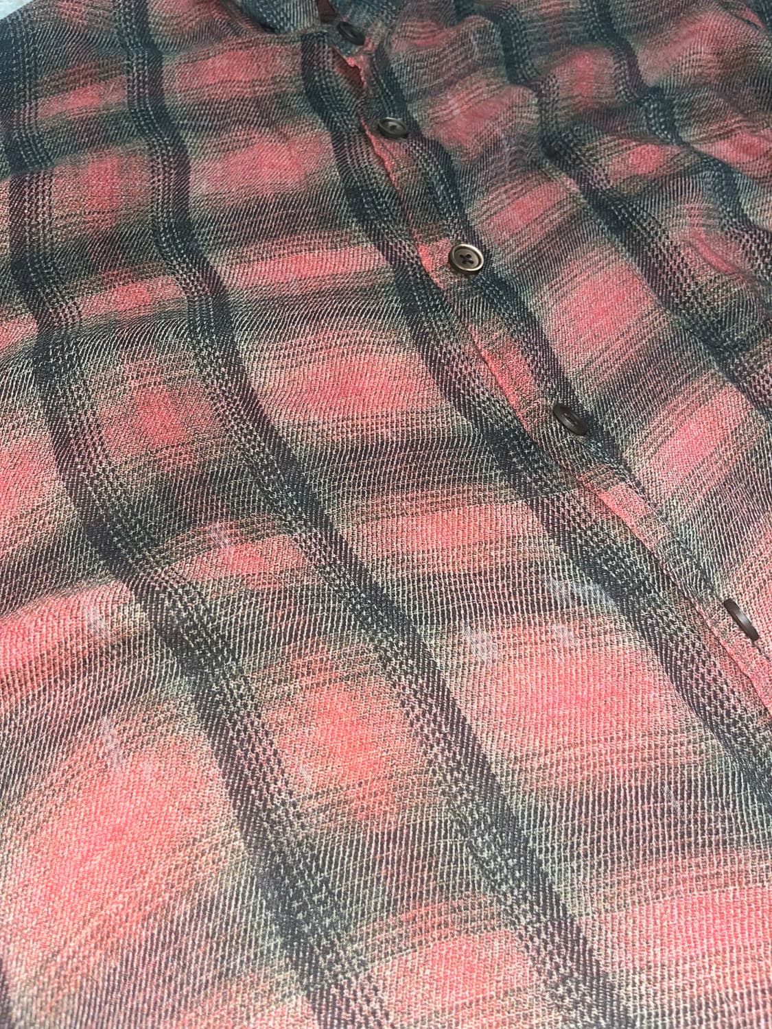 아워레가시 보로우드 셔츠 빅 럼버체크 프린트 48 사이즈 상품이미지6