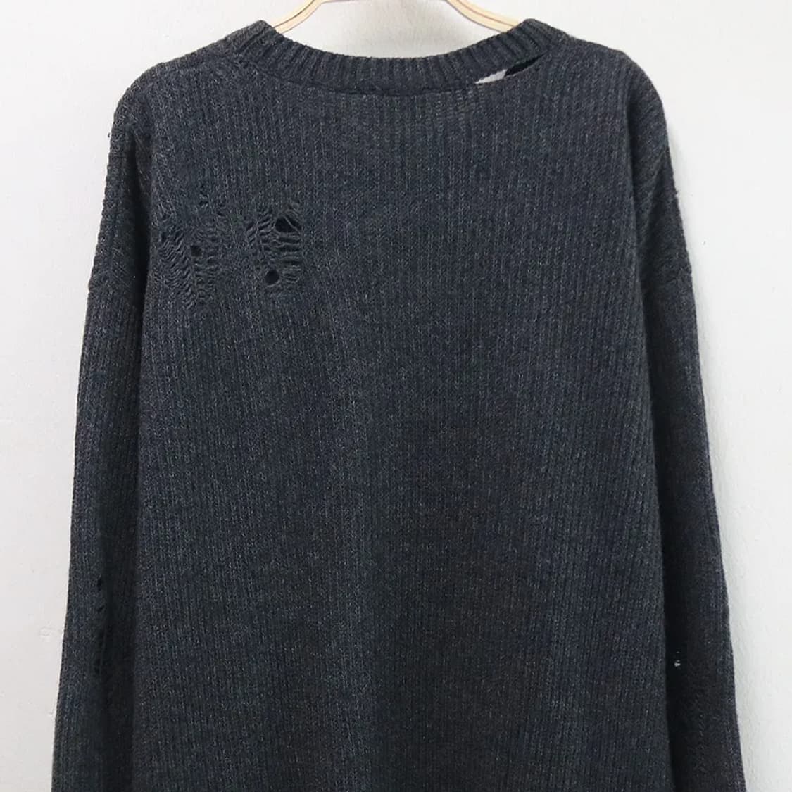 디젤 데미지 디테일 울 혼방 롱 니트 59521 상품이미지6