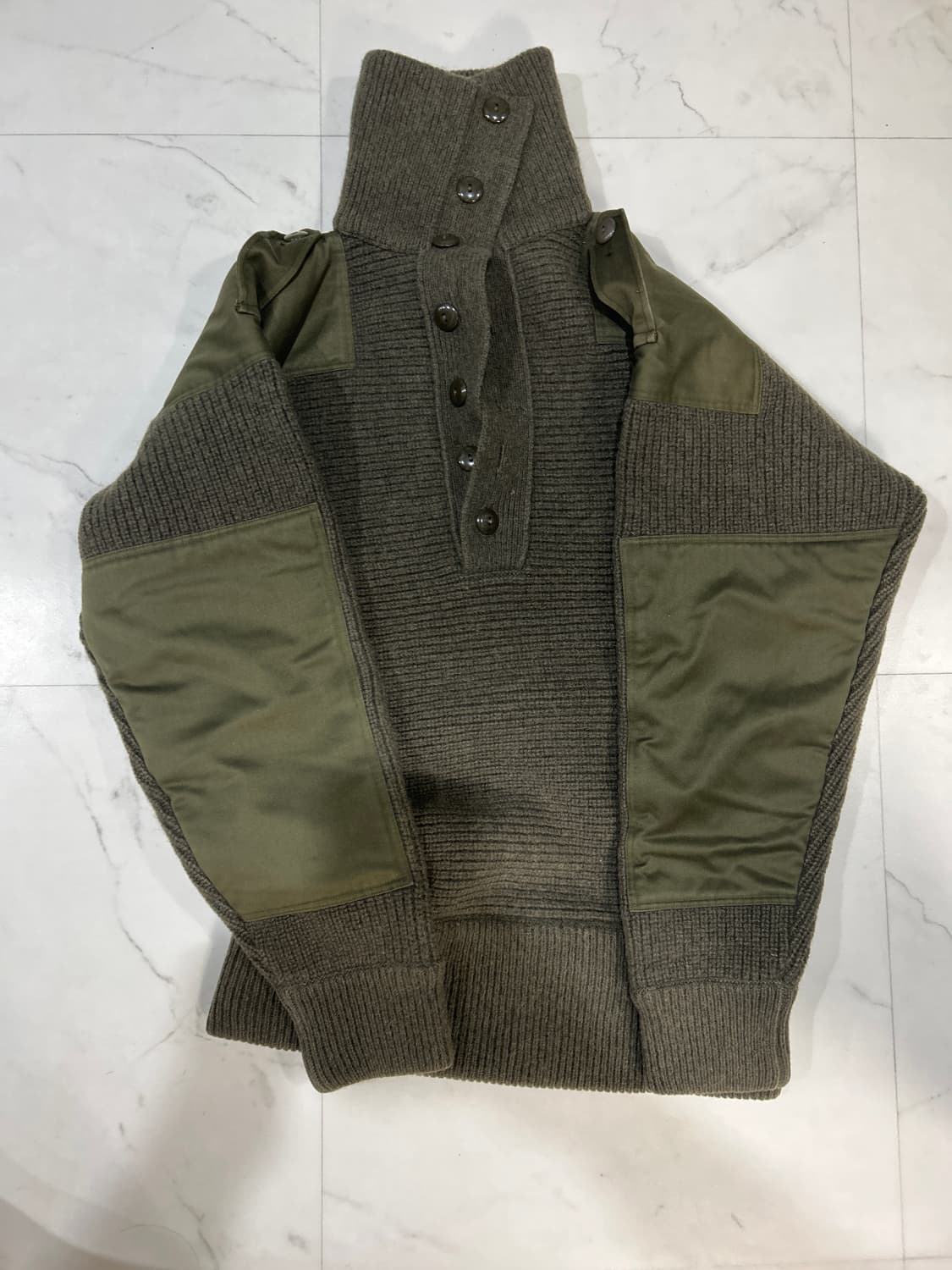 밀리터리 울 풀오버 스웨터 상품이미지1