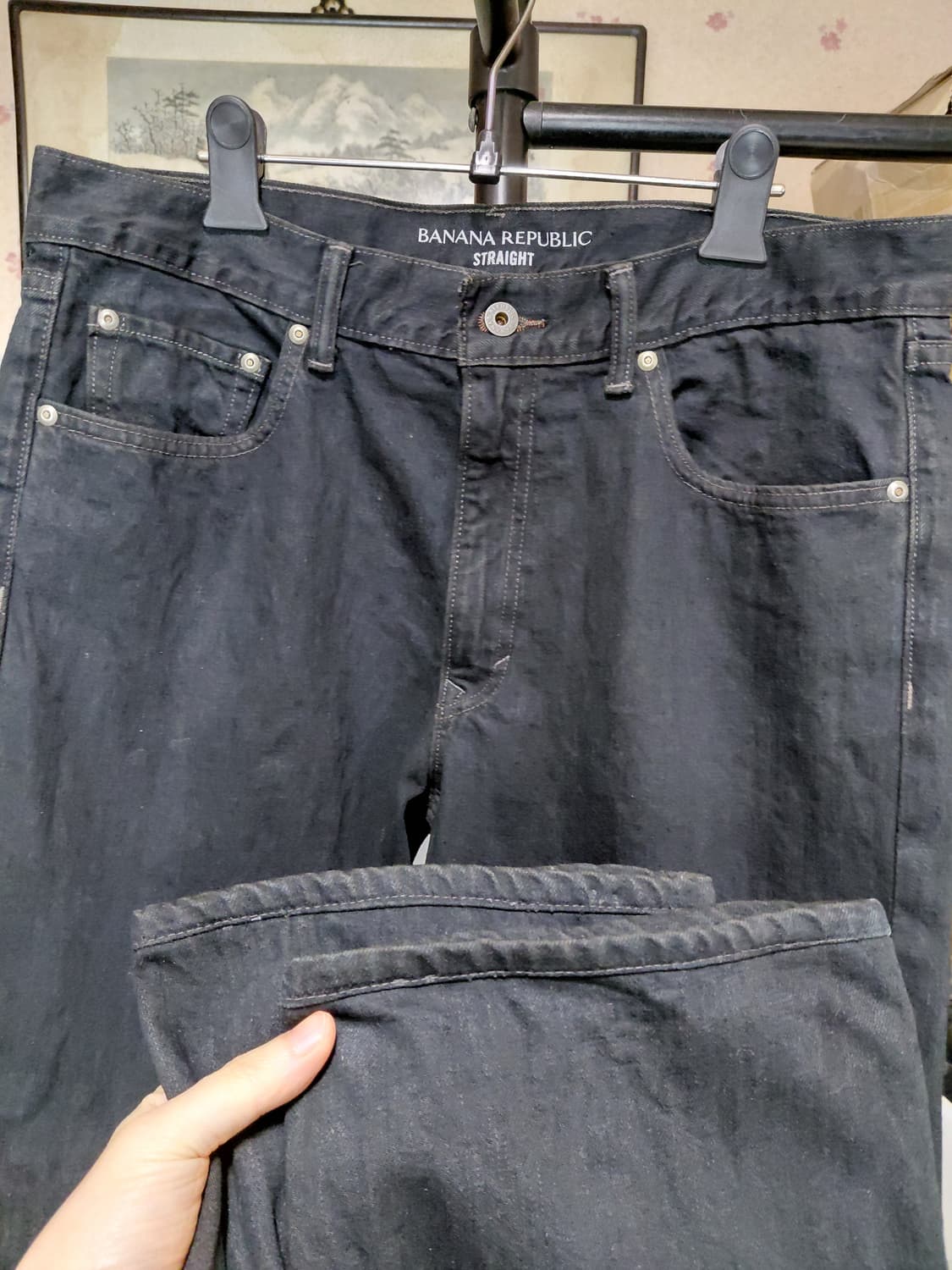 [바나나리퍼블릭]스트레이트핏 데님 청바지 34사이즈  상품이미지8