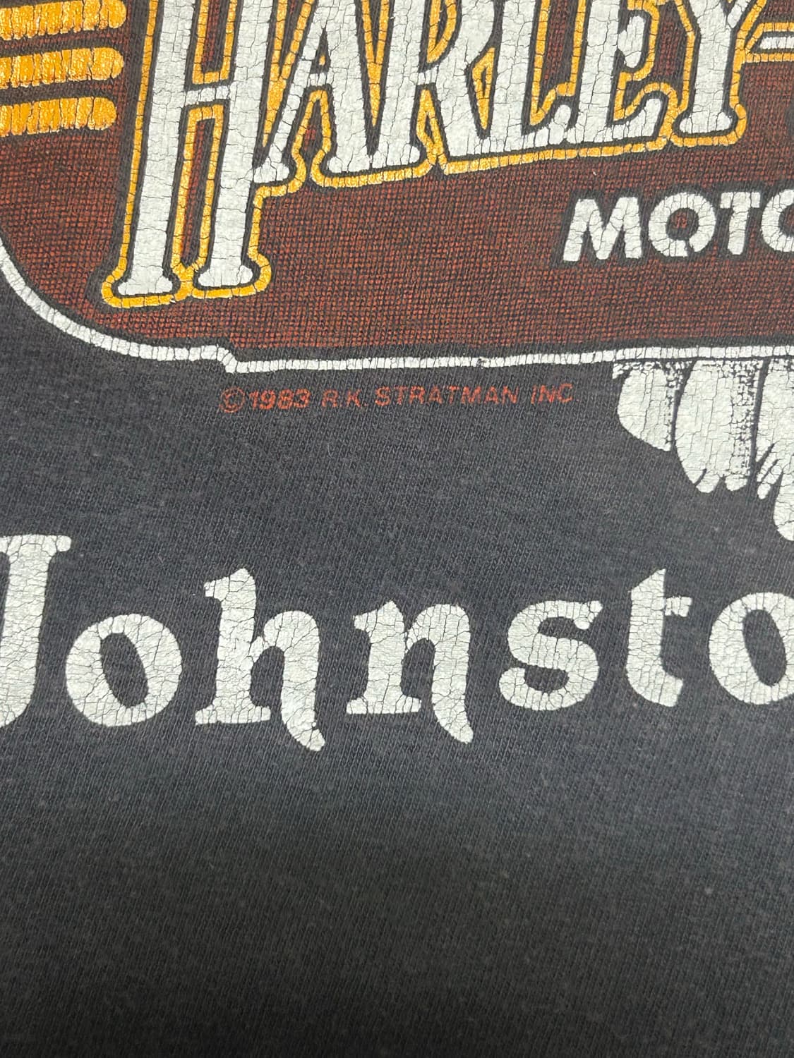 빈티지 할리데이비슨 딜러쉽 롱슬리브 티셔츠 (1983년) 상품이미지3