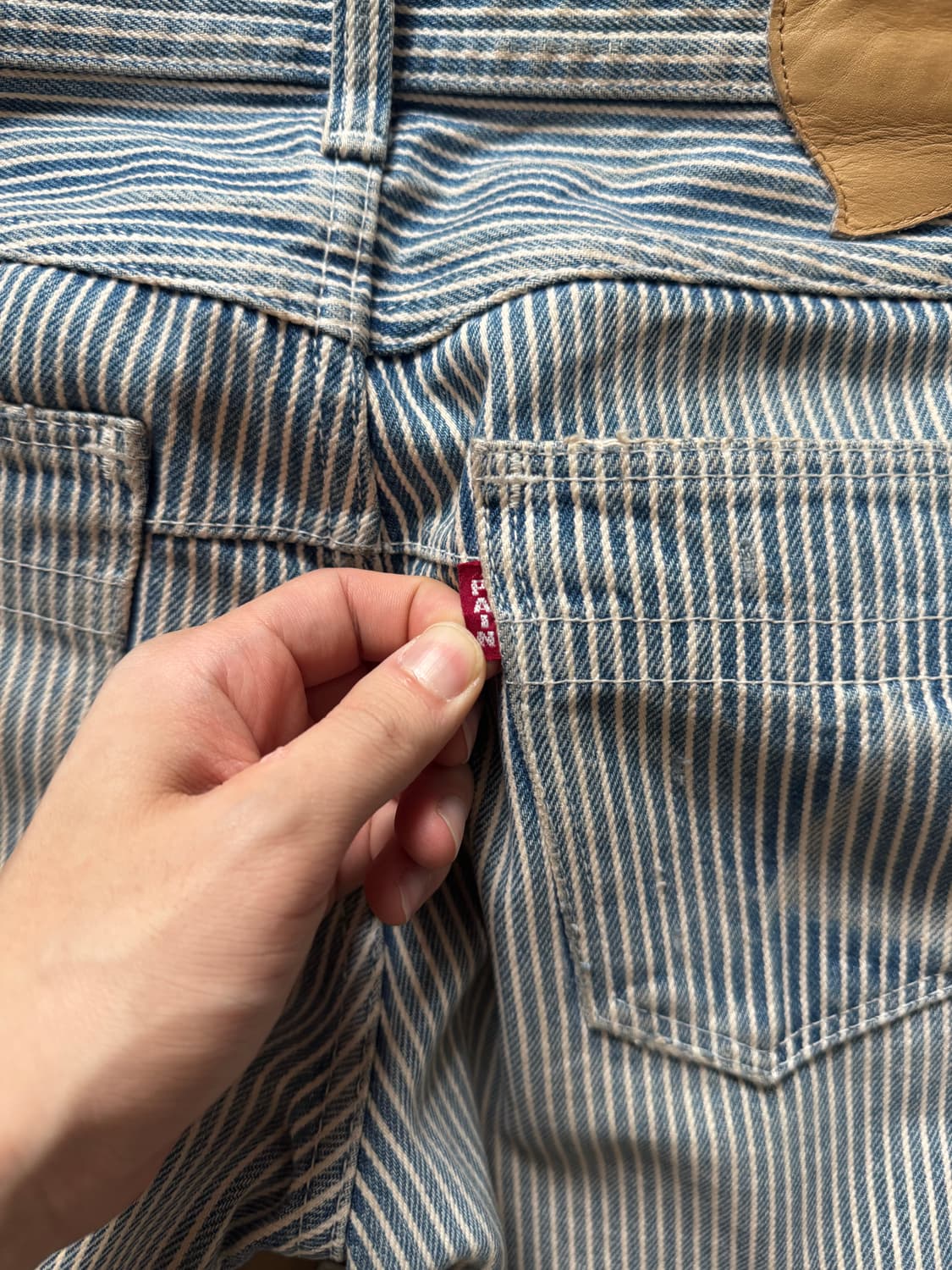 넘버나인 08ss 히코리 스트라이프 팬츠 상품이미지3