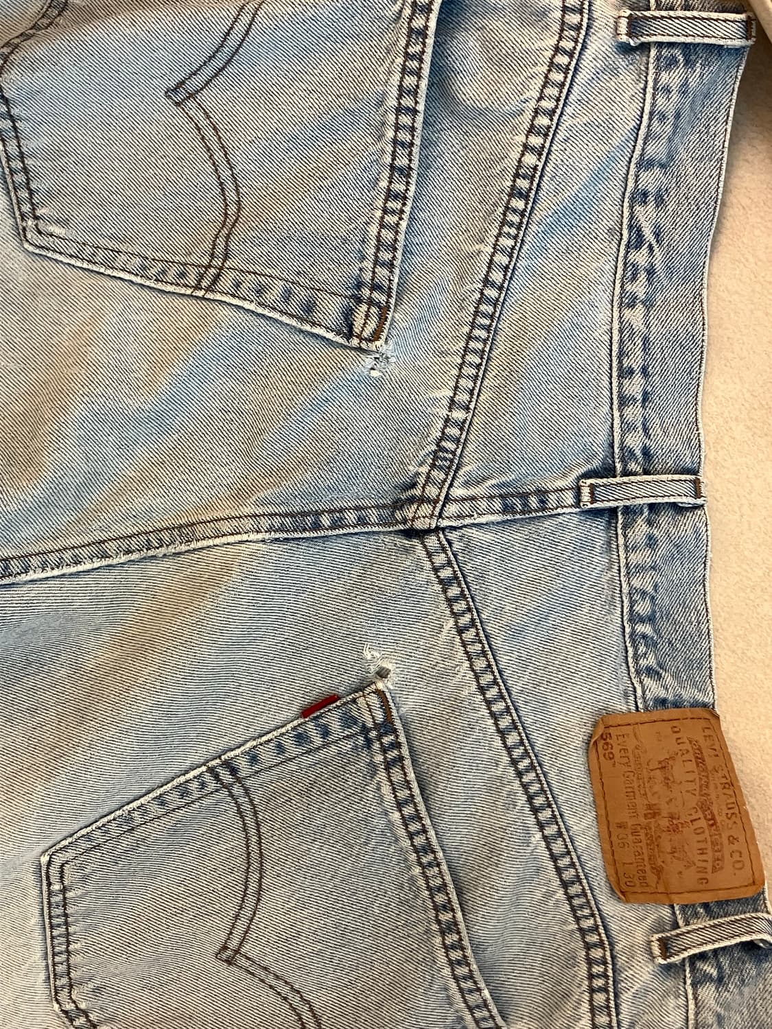 Vintage Levi’s 569 blank tab 36x30 상품이미지5