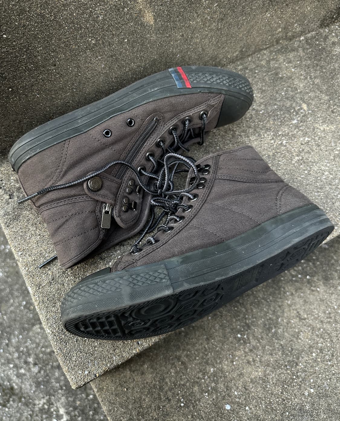 Vintage buckle stud khaki shoes  상품이미지7