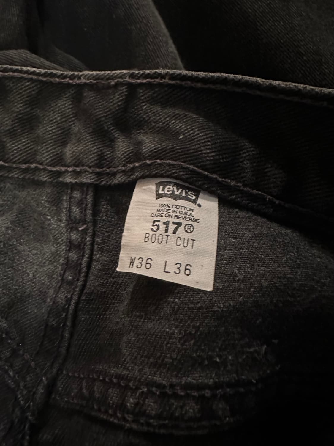 USA 빈티지 리바이스 517 부츠컷 데님 팬츠 상품이미지6