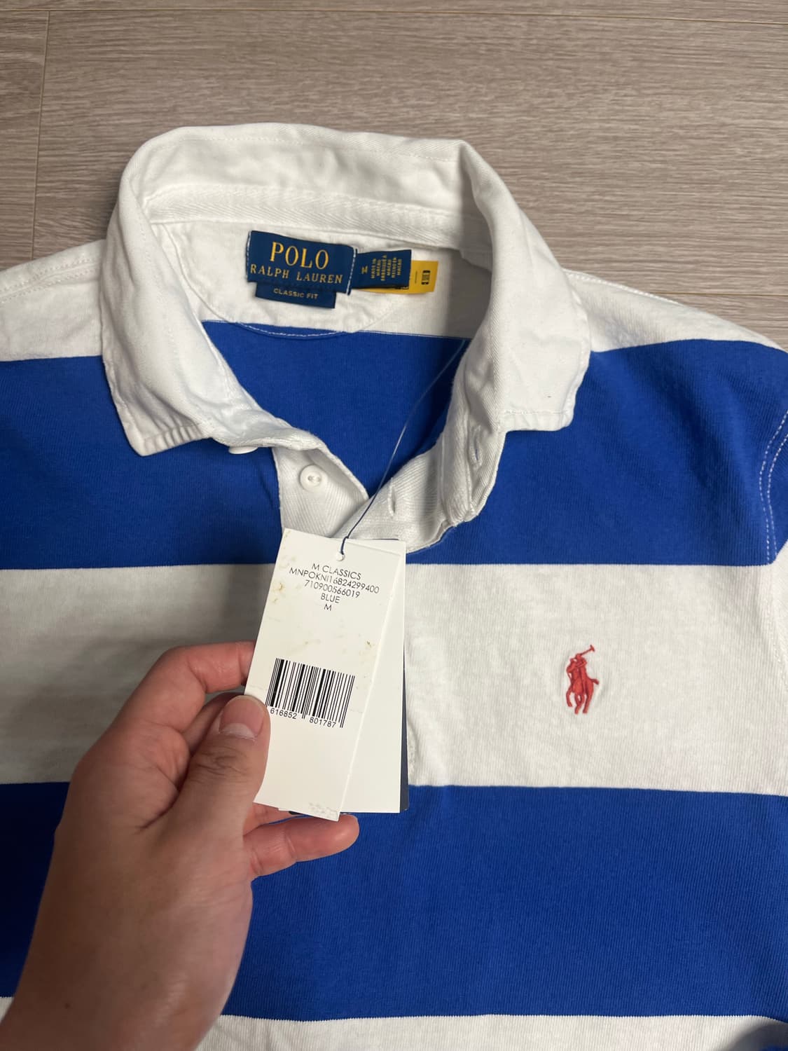(국내미발매,새상품) 폴로 랄프로렌 스트라이프 긴팔 럭비티 상품이미지7