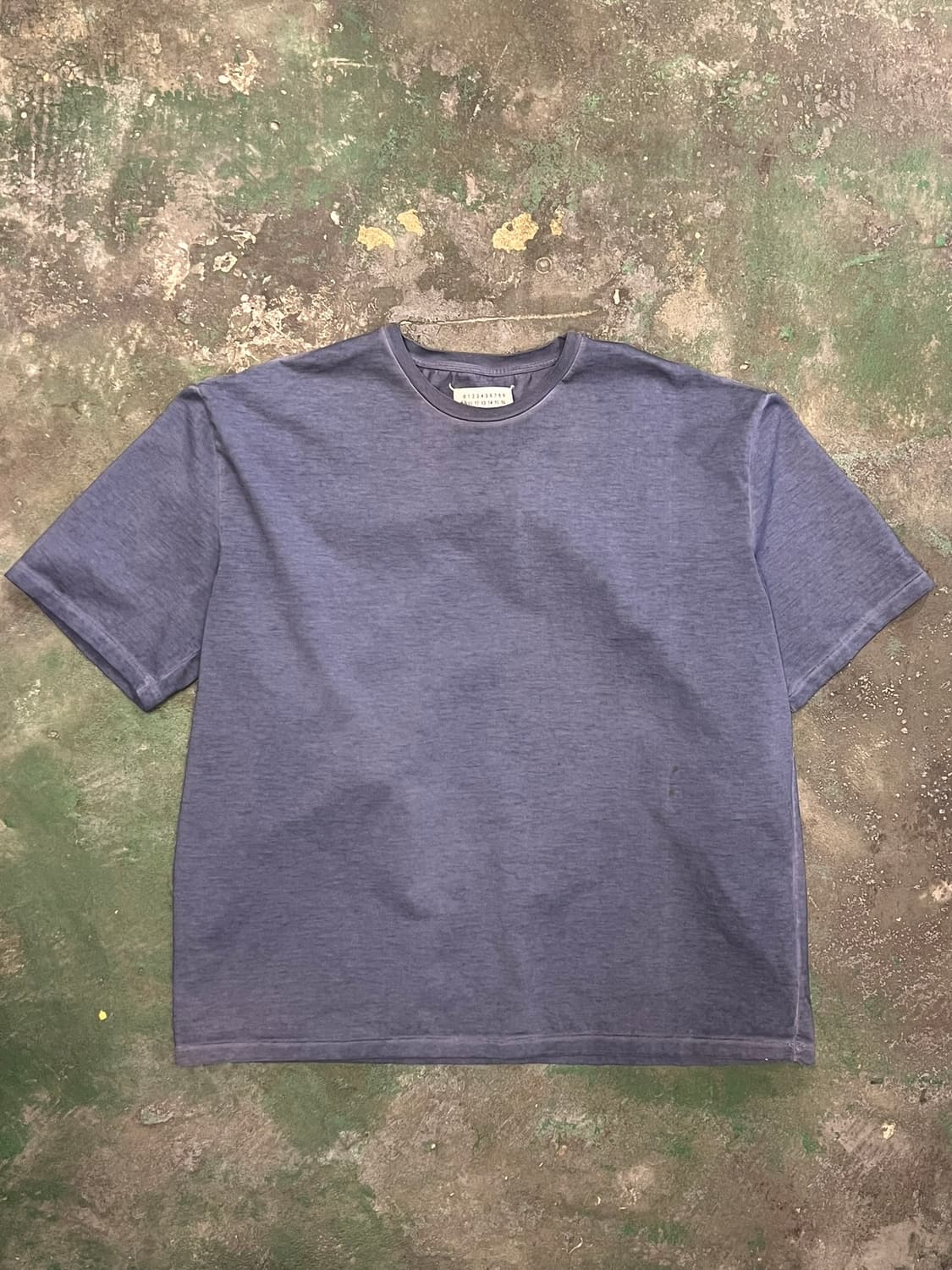 21SS [50] 메종 마르지엘라 워시드 코튼 스티치 반팔 티셔츠 상품이미지1