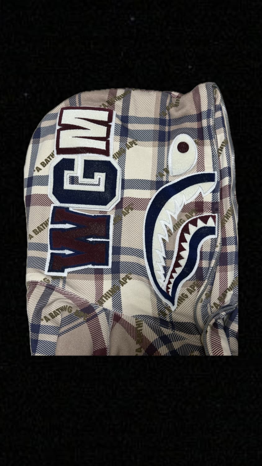 베이프 체크 후드집업 Bape Check Hoody 상품이미지4