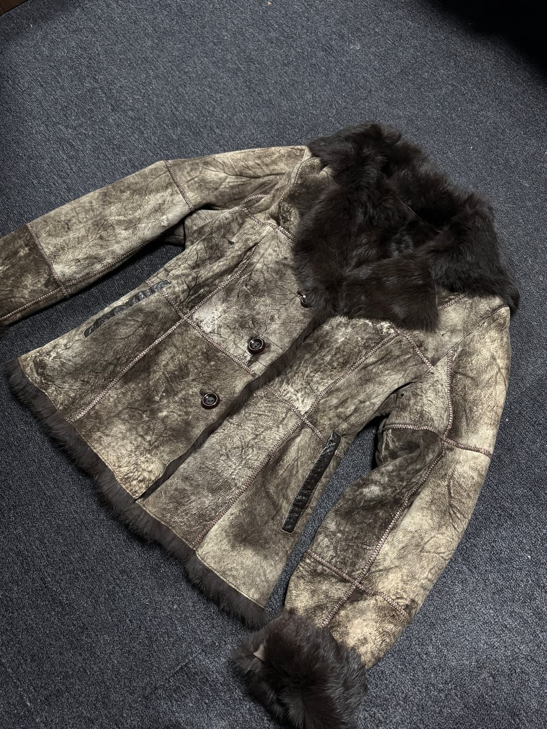 vintage Fairy Grunge Punk leather fur 상품이미지2