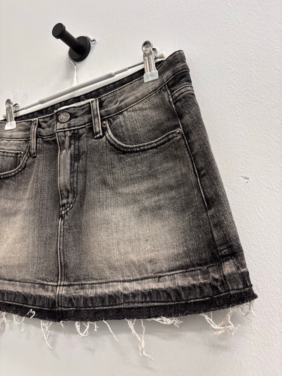 보헤미안 서울(BOHEMIAN SEOUL) 워싱 데님 미니스커트 상품이미지6