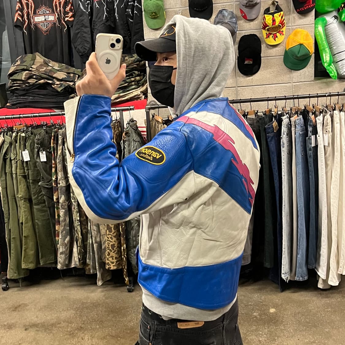 90s Vanson 가죽 레이싱 자켓 (105) 상품이미지10