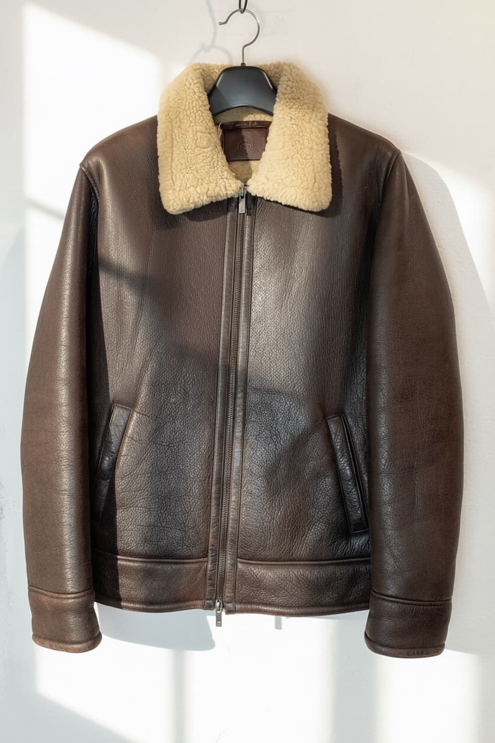 마시모 두띠 시어링 레더 자켓 상품이미지1