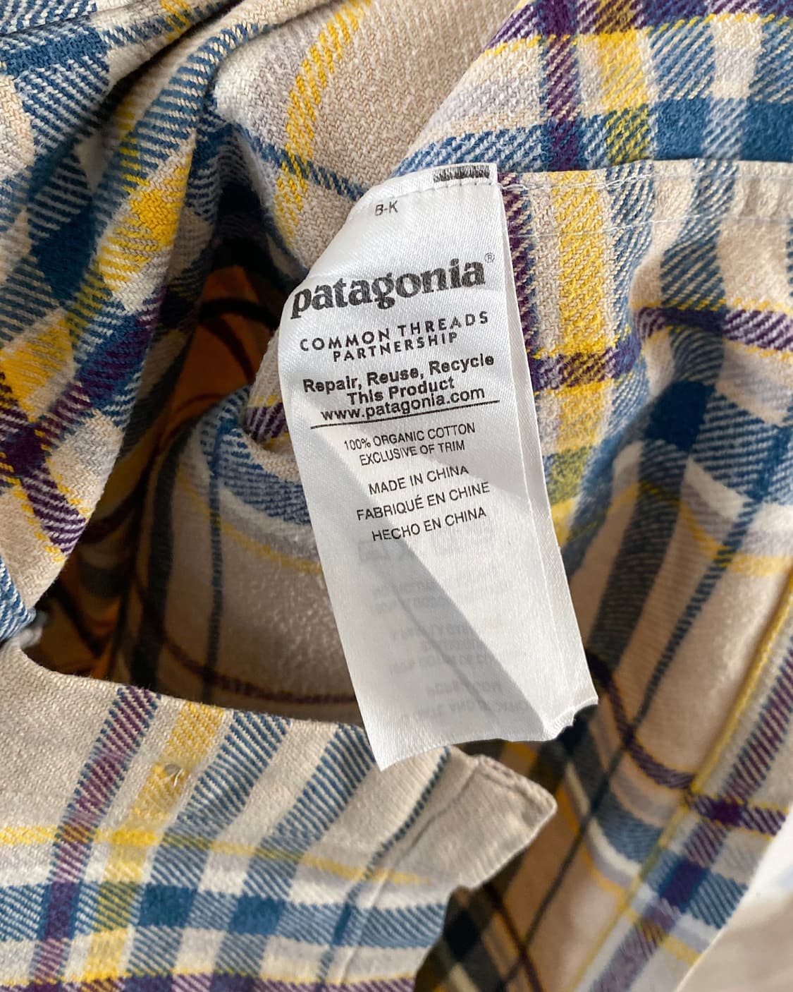 파타고니아 오가닉 코튼 체크 셔츠 상품이미지10
