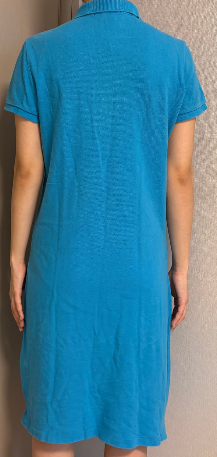 폴로 하늘색 롱원피스 상품이미지4