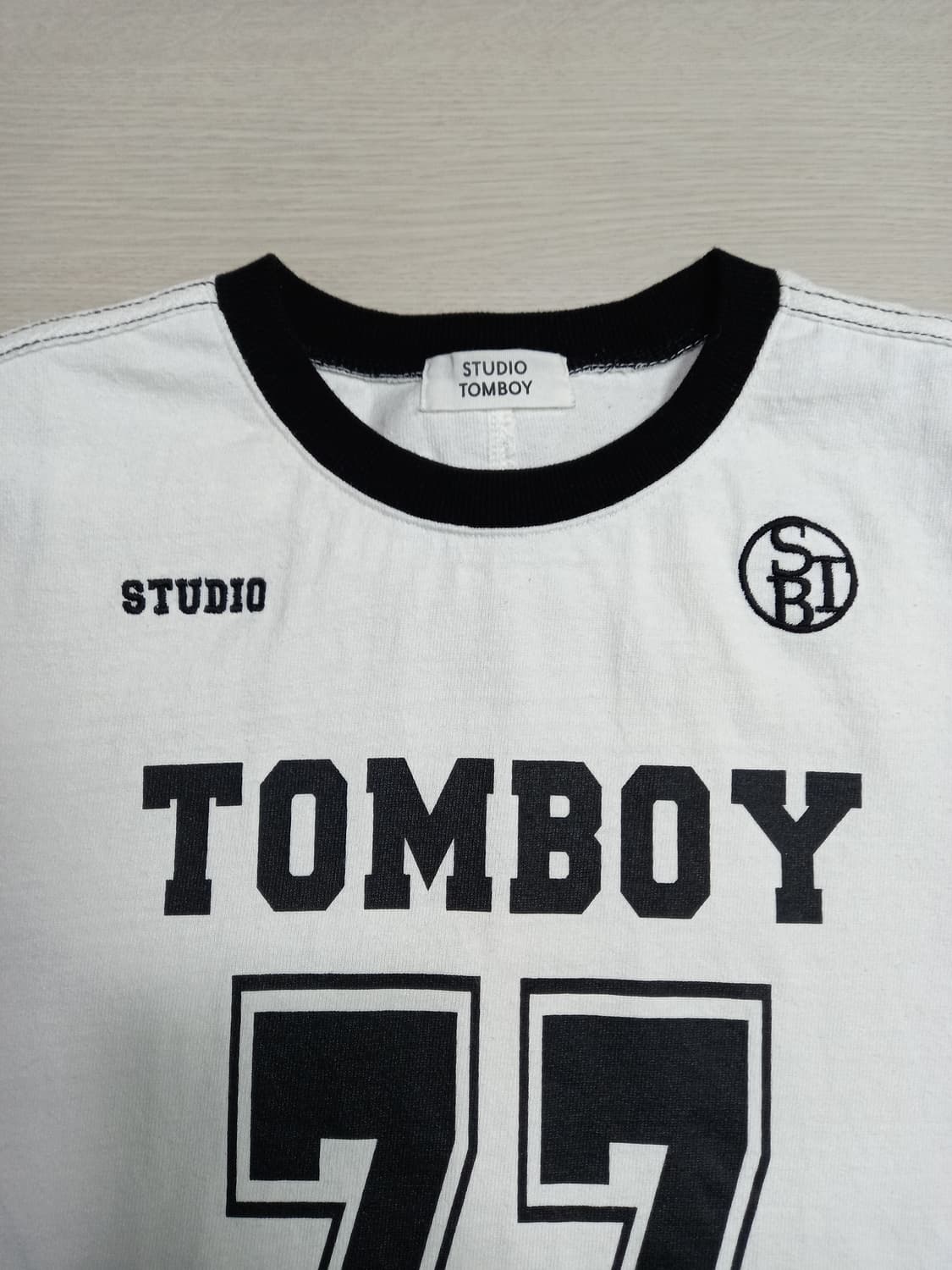 M90 STUDIO TOMBOY  Kor 크롭 반팔티 M-19 상품이미지3