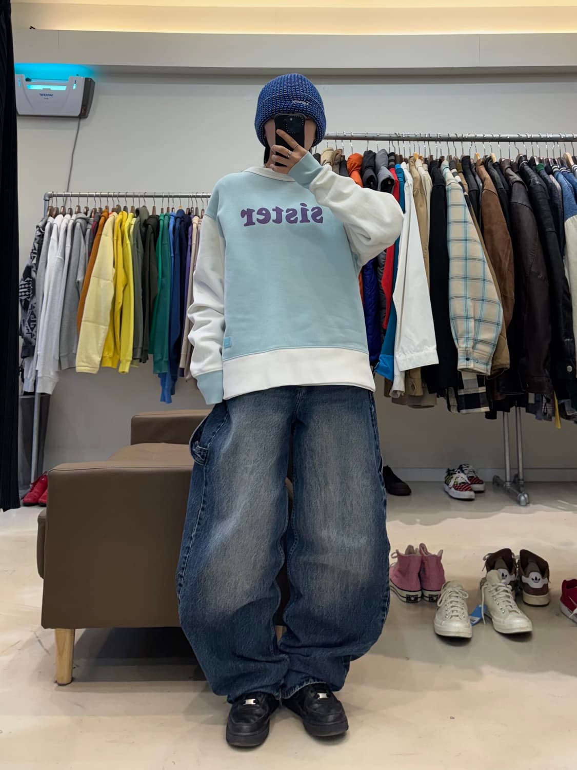 아크네 스튜디오 컬러 블록 맨투맨 상품이미지7