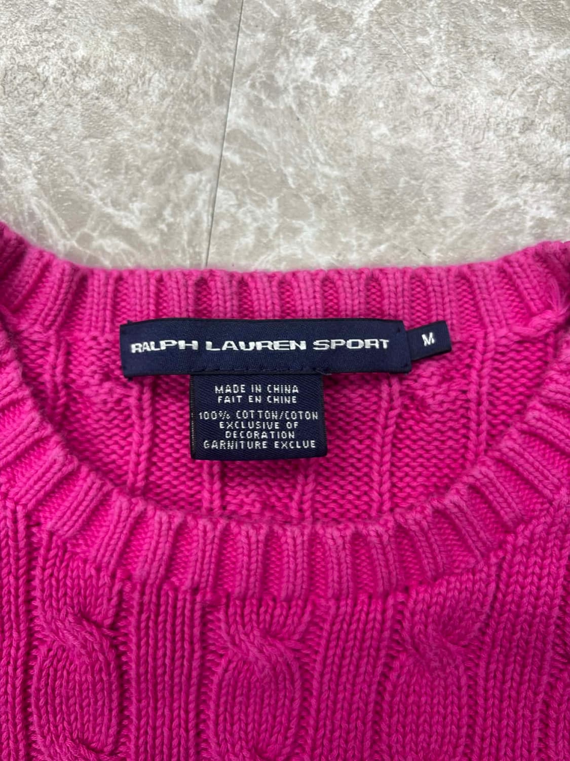 폴로 랄프로렌 케이블 걸즈 크루넥 니트(M) 상품이미지5
