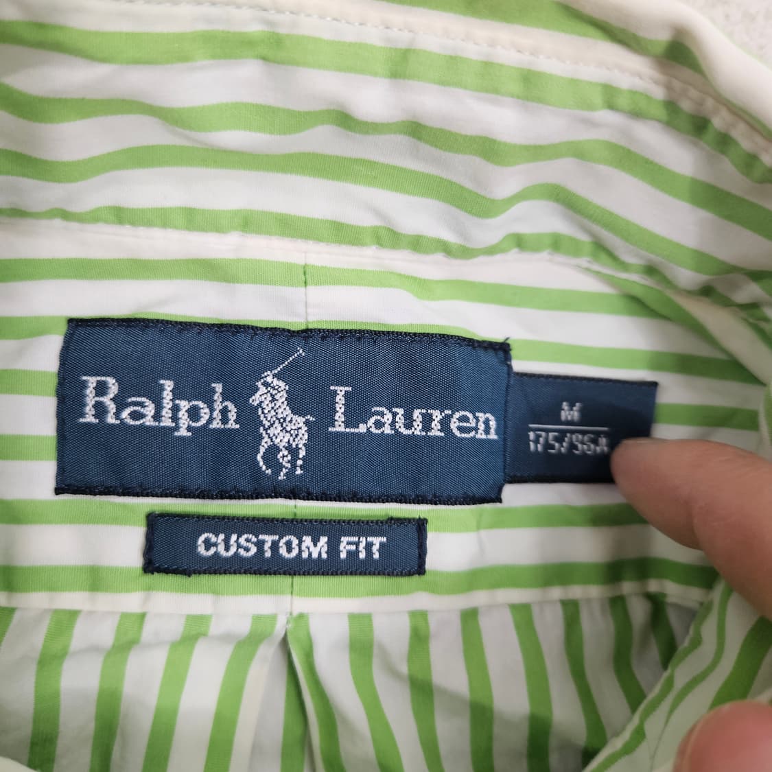 폴로 랄프 로렌 스트라이프 셔츠 M 커스텀핏 상품이미지4