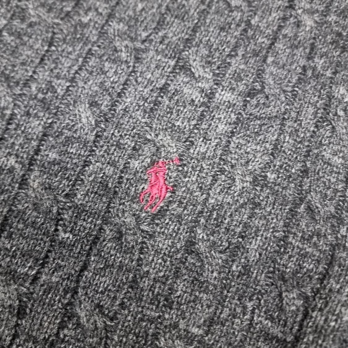 폴로랄프로렌 회색 꽈배기 니트 스웨터(L) 상품이미지4