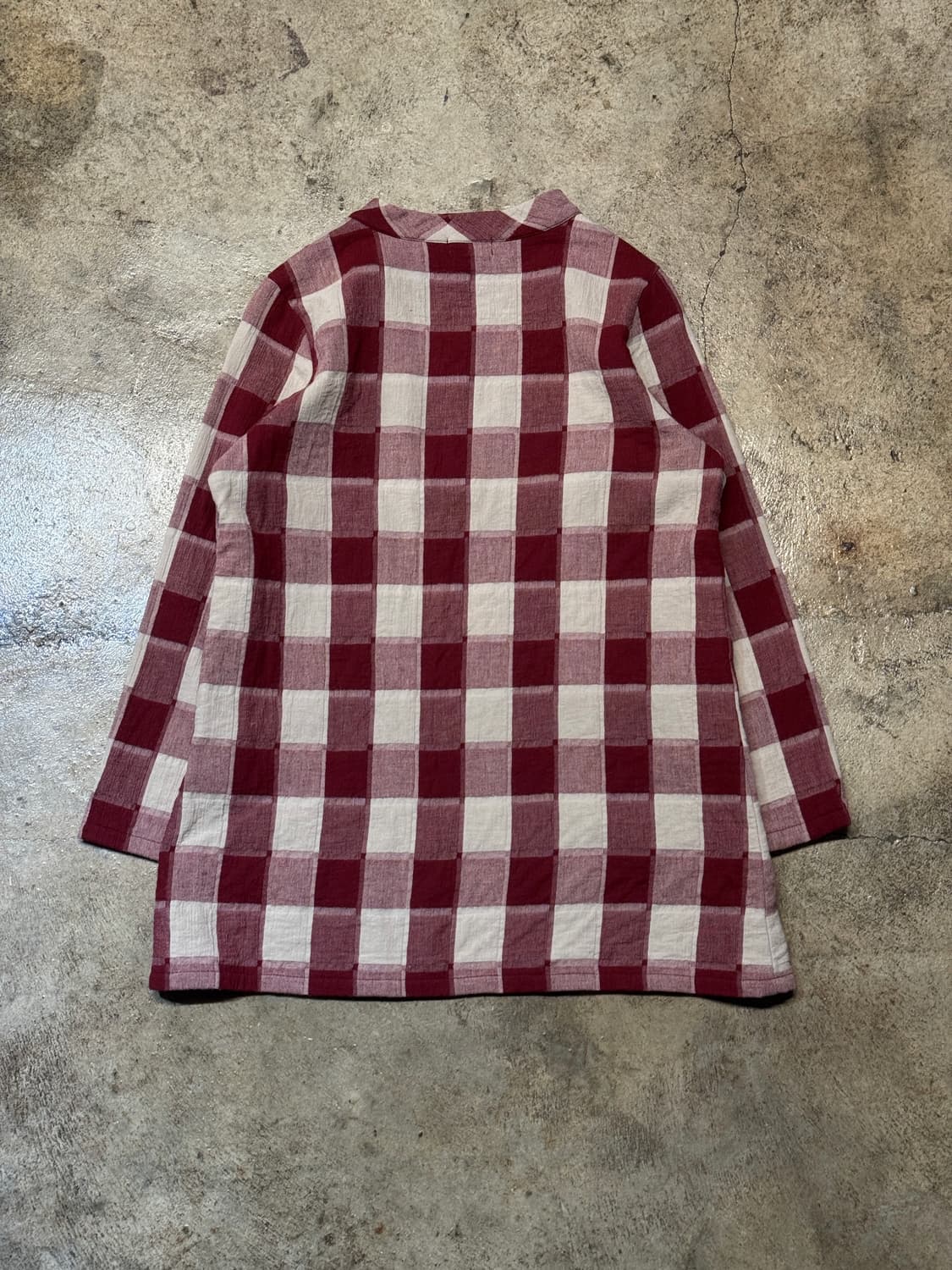 44-55 ) acha Panel Check Tunic Shirt 상품이미지7