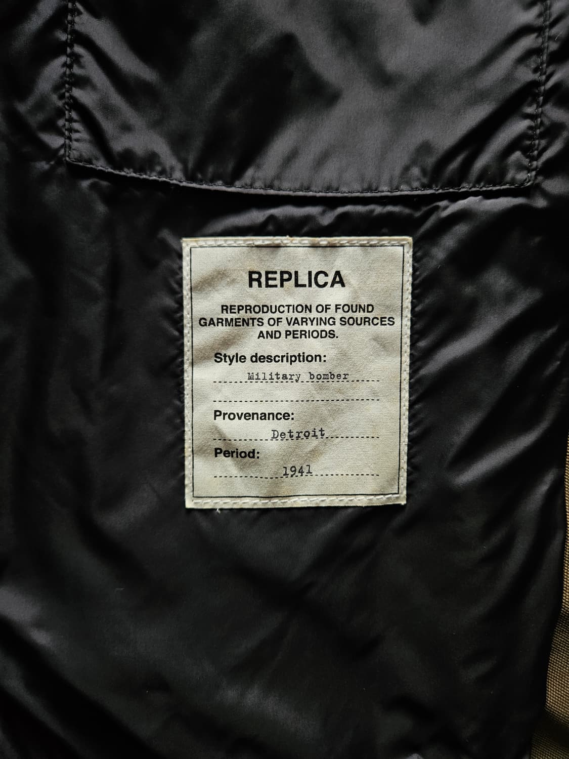 14AW 마르지엘라 후디드 봄버 상품이미지5