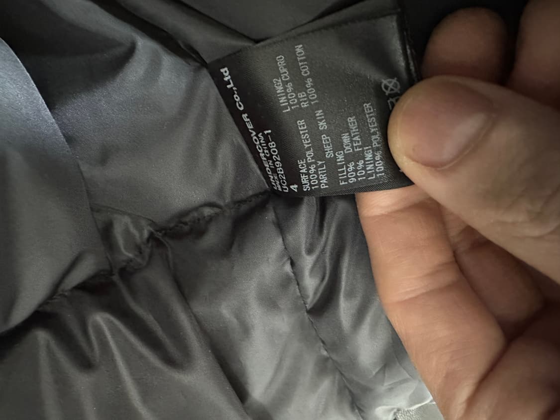 언더커버 레더슬리브 패딩 상품이미지6