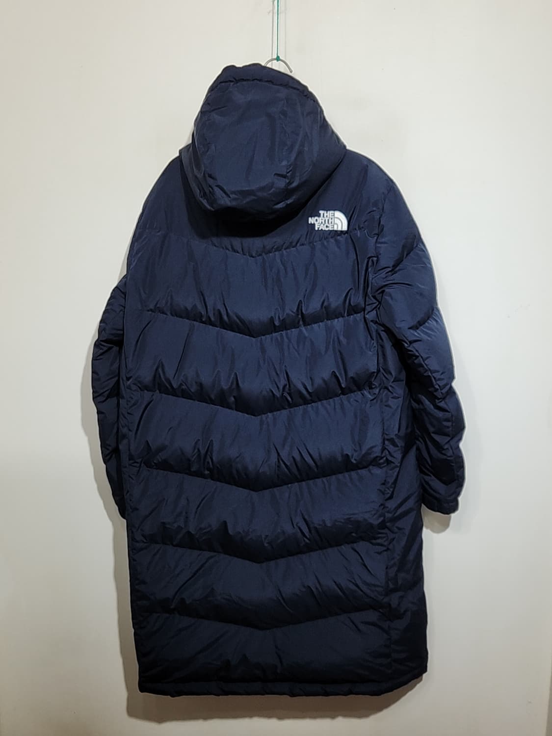 (L) 노스페이스 거위털 롱패딩 점퍼 네이비 구스다운 패딩코트  상품이미지7