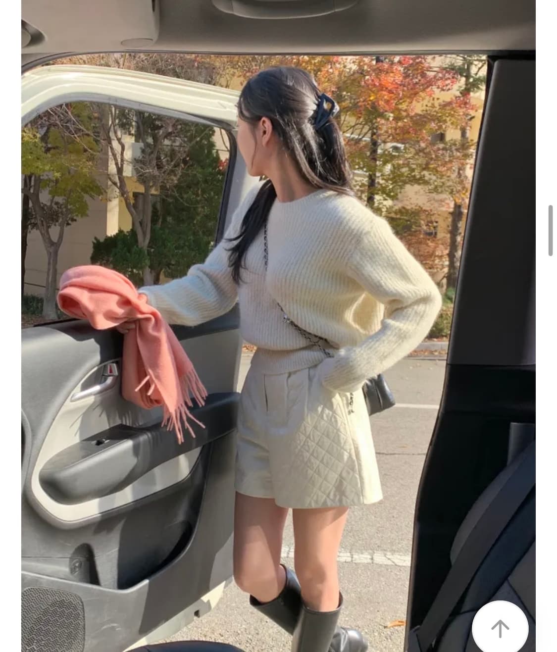 퀄팅 패딩 뒷밴딩 숏팬츠 상품이미지2