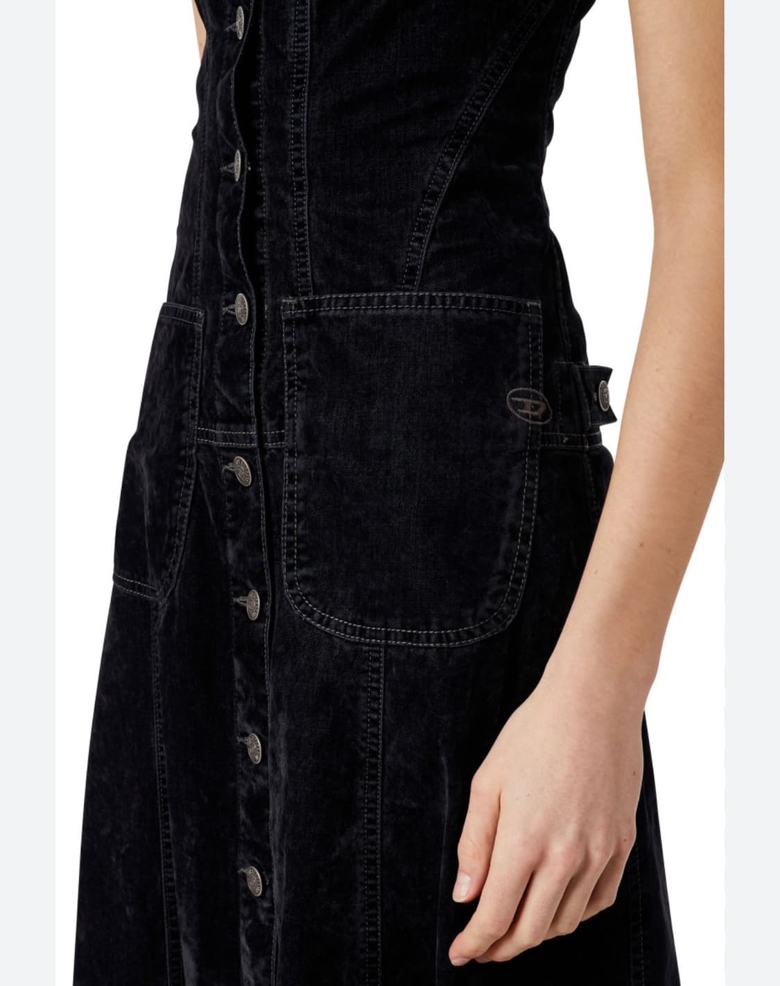 디젤 데님 벨벳 드레스 상품이미지2