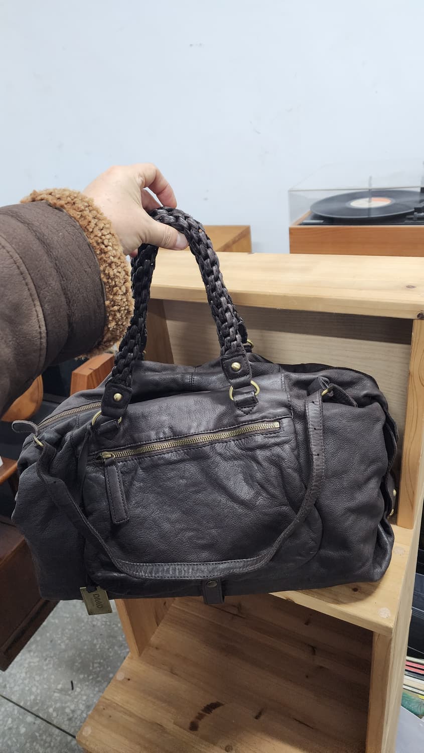 DAAD 브라운 가죽 보스턴 숄더백 상품이미지2