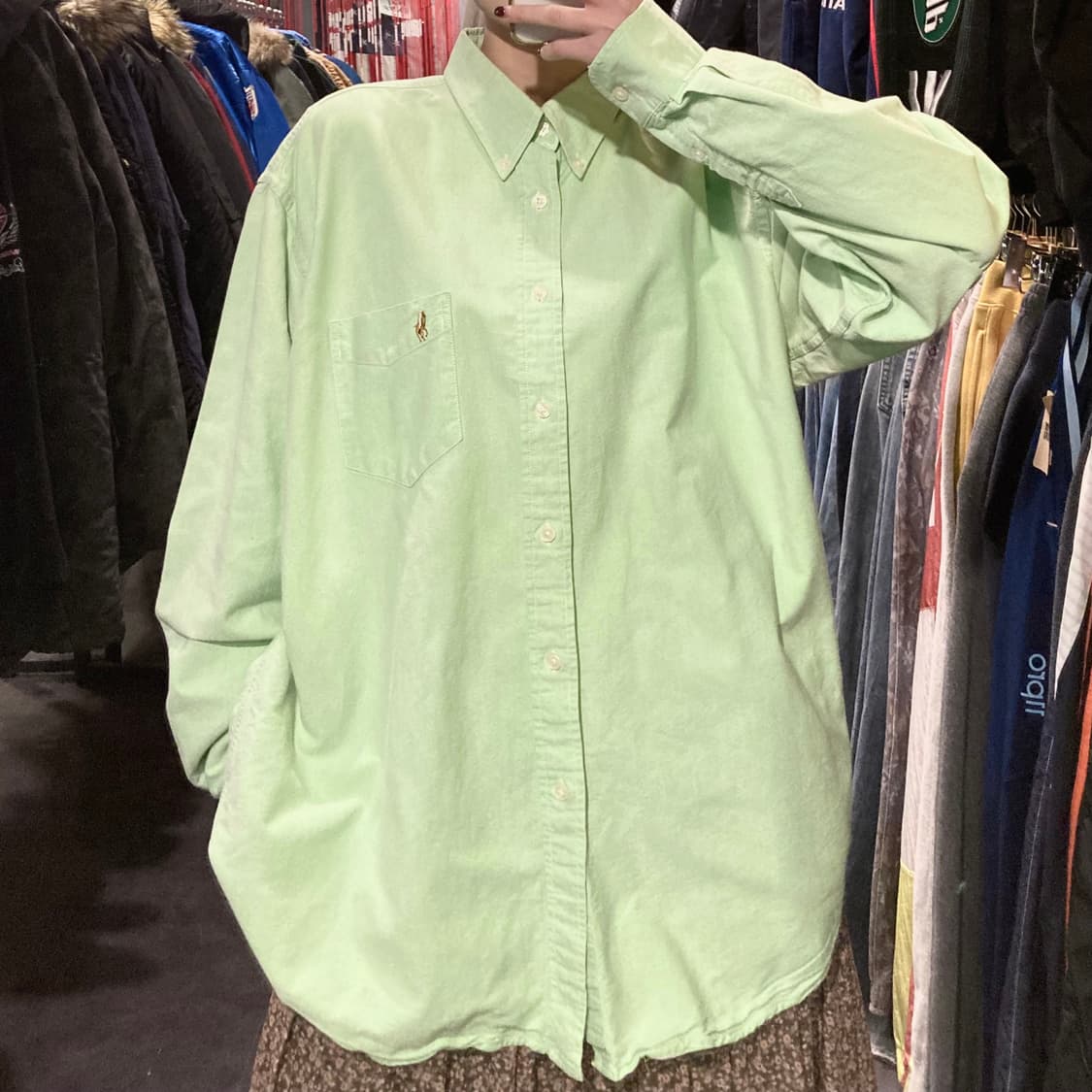 [IM] 폴로 랄프로렌 셔츠 파스텔 그린 상품이미지4