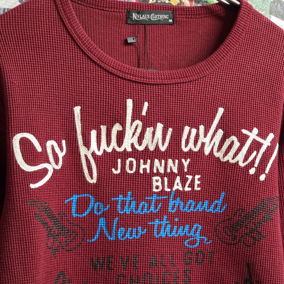 JPN 펑크 와플 자수 롱슬리브 상품이미지2