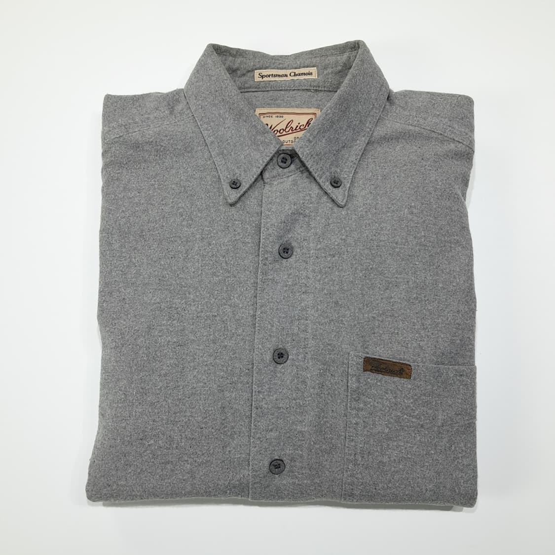 CL369 M 울리치 90s 멕시코판 가죽패치 플란넬 그레이 셔츠 남방 상품이미지7