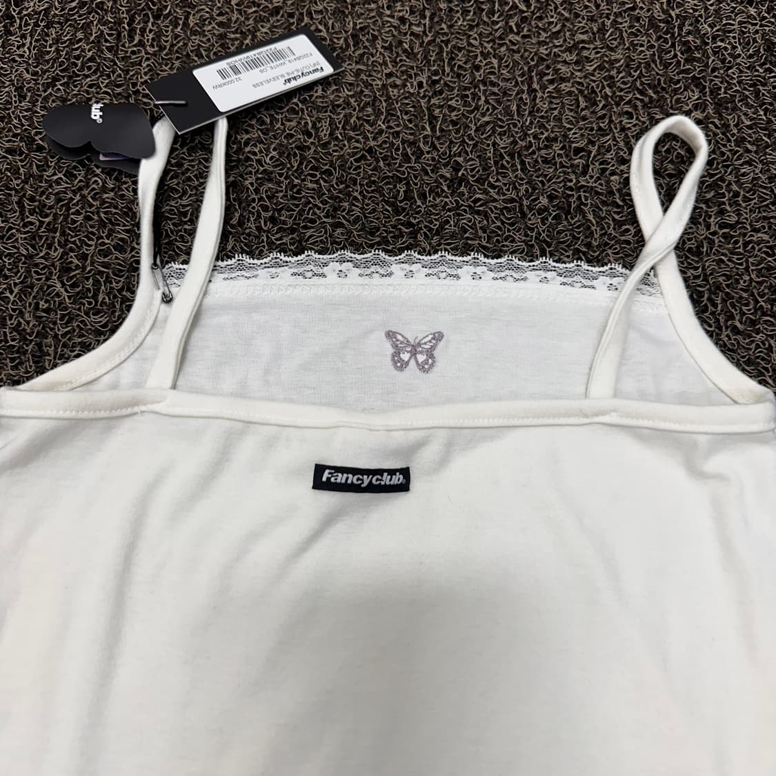 [새상품] Fancyclub 네스티팬시클럽 여성 레이스 끈 민소매 나시 상품이미지2