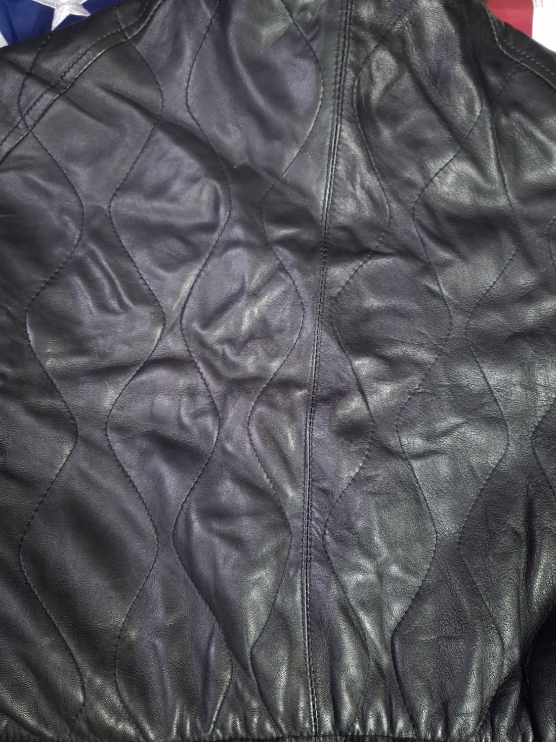 90's 일본판 빈티지 리얼레더 후드퍼 파카 상품이미지10