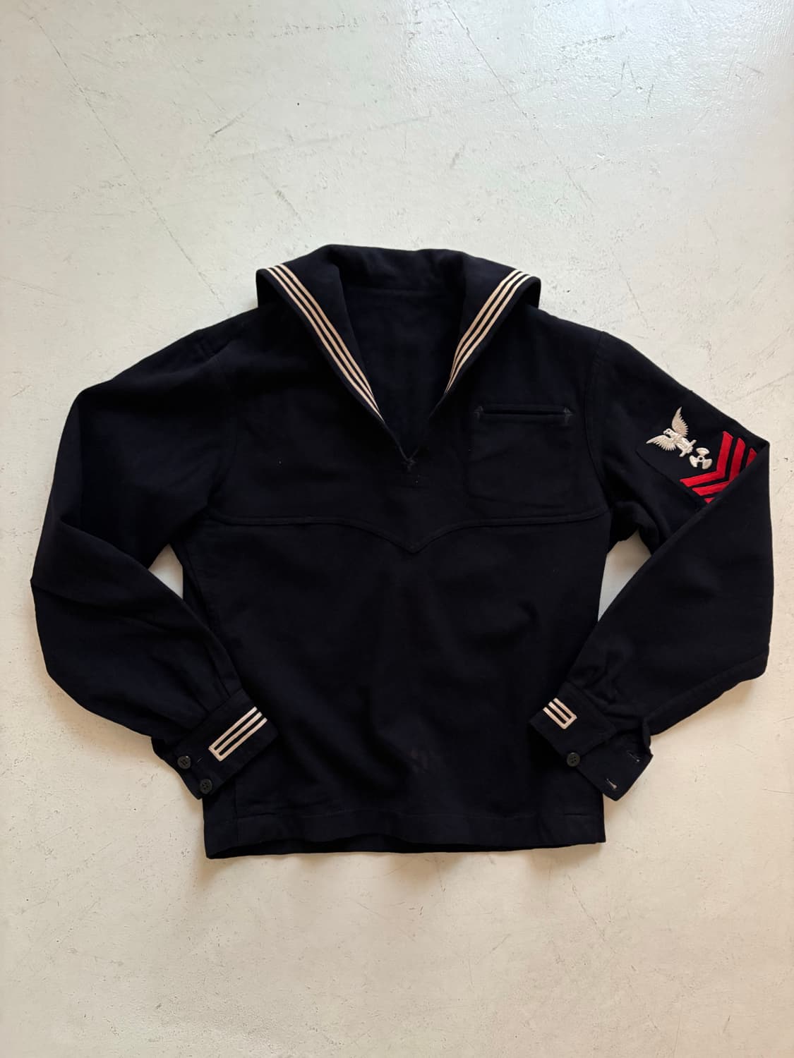 40's WWII USN Sailor Wool Uniform Shirt. 상품이미지1